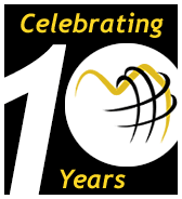 Celebrating 10 Years logo